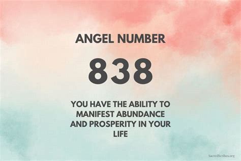 what does angel number 838 mean|Angel Number 838 Meaning: Self